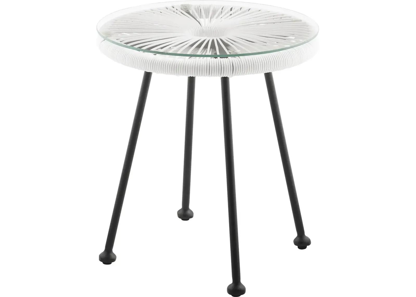 Cosgrove Outdoor End Table - White