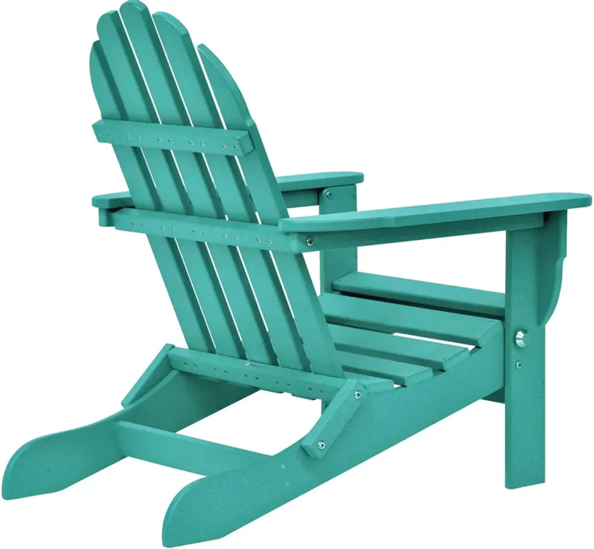 Raleigh Set of 2 Outdoor Folding Adirondack Chairs - Teal