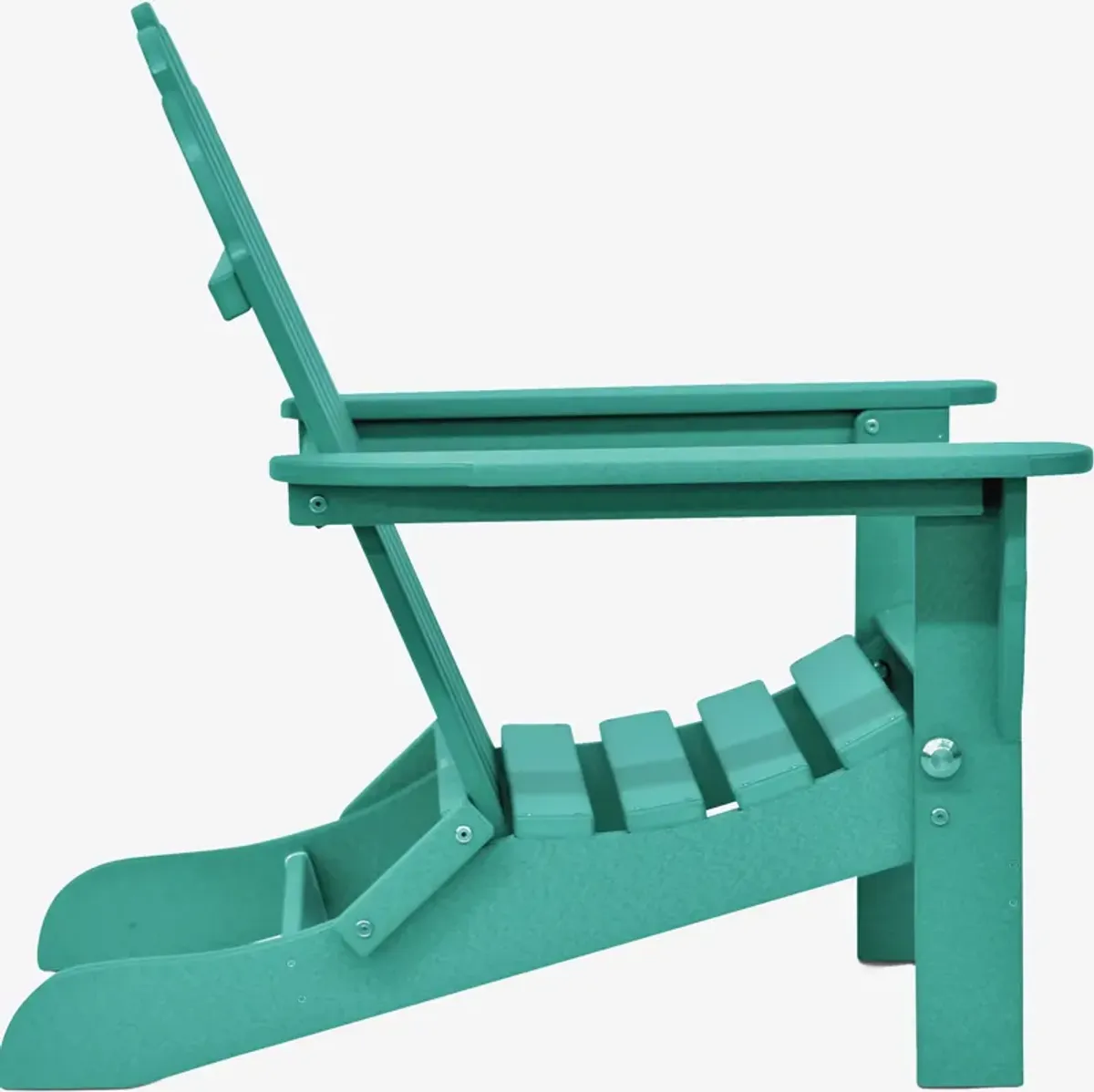 Raleigh Set of 2 Outdoor Folding Adirondack Chairs - Teal