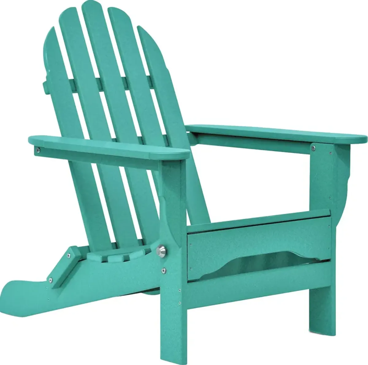 Raleigh Set of 2 Outdoor Folding Adirondack Chairs - Teal