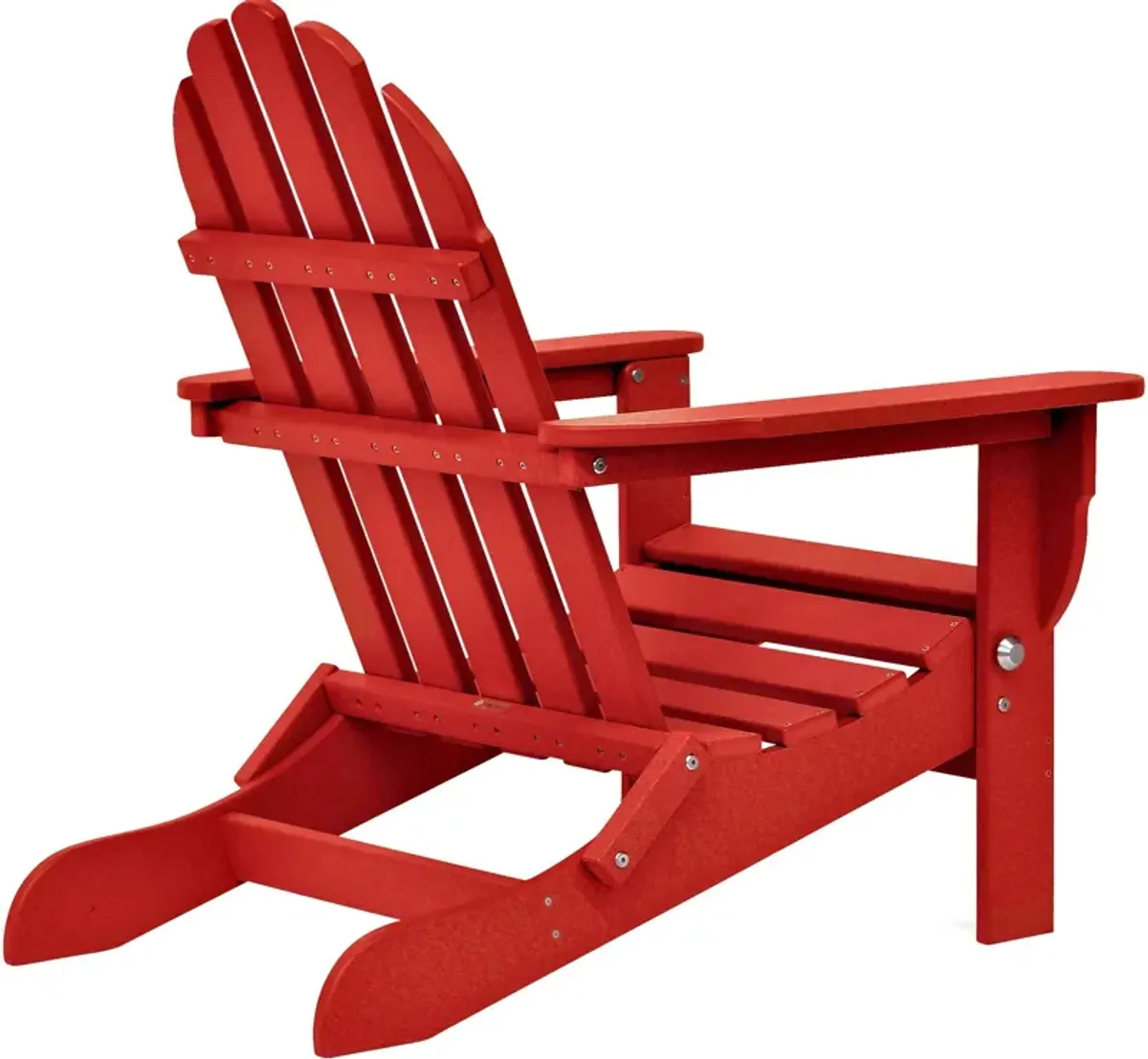 Raleigh Set of 2 Outdoor Folding Adirondack Chairs - Red