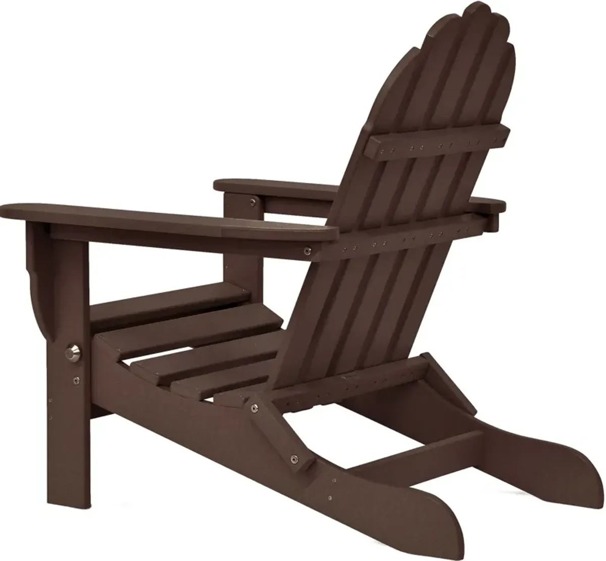 Raleigh Set of 2 Outdoor Folding Adirondack Chairs - Chocolate