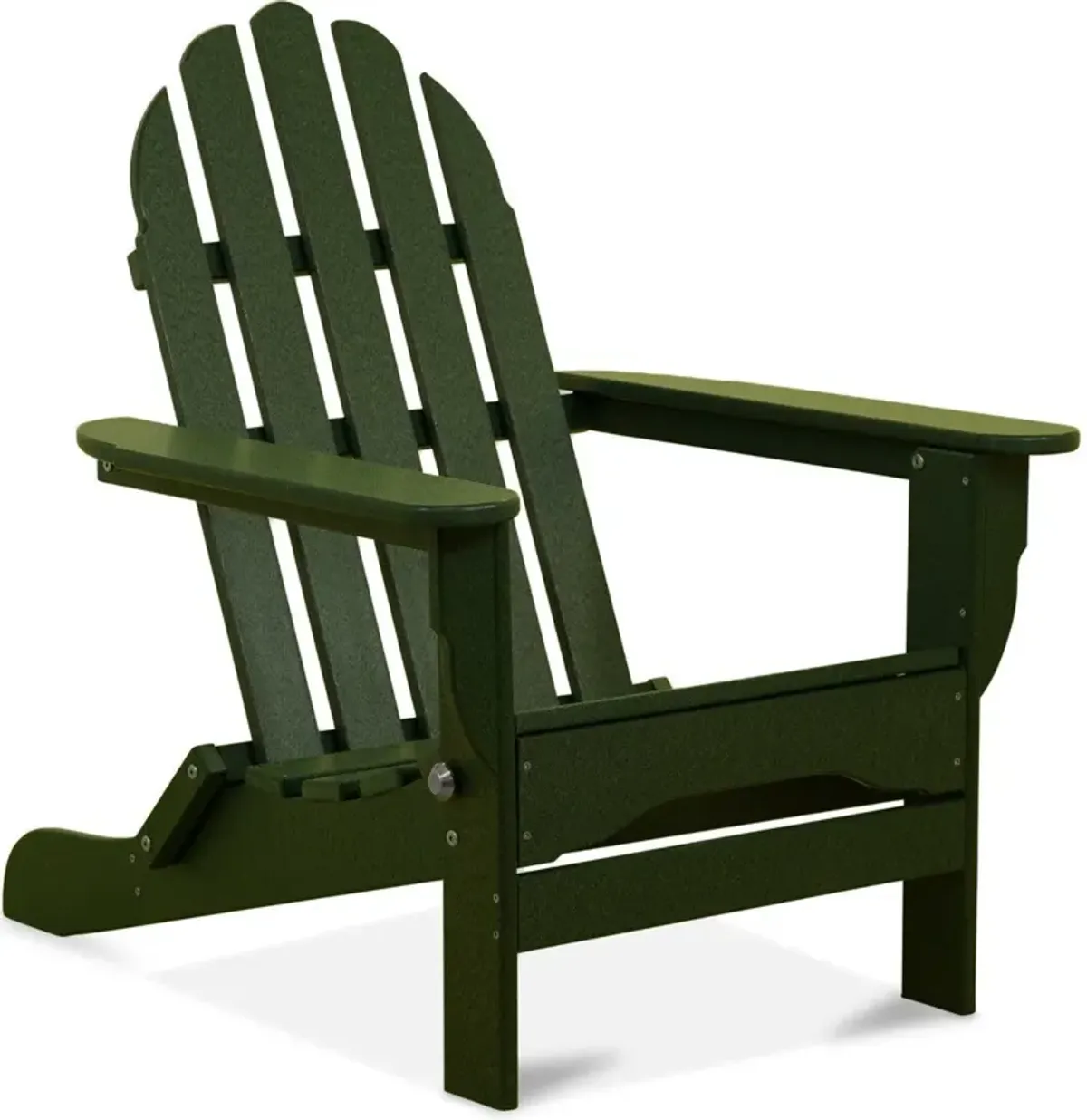 Raleigh Set of 2 Outdoor Folding Adirondack Chairs - Forest Green