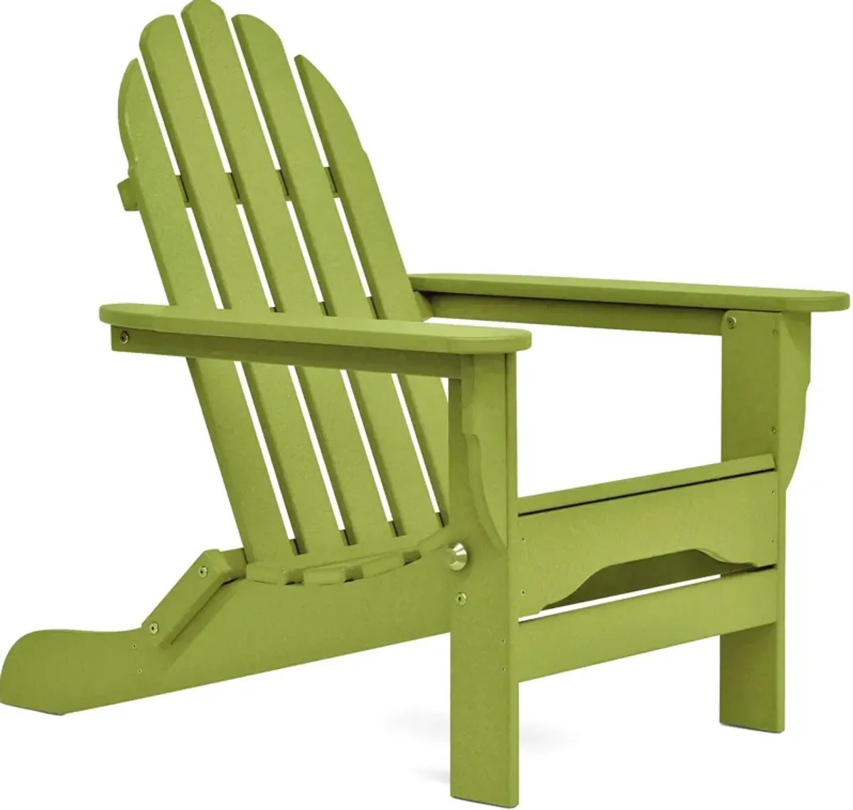 Raleigh Set of 2 Outdoor Folding Adirondack Chairs - Lime Green