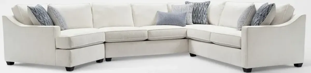 Callie 3-Piece Sectional with Left-Facing Cuddler - Ivory