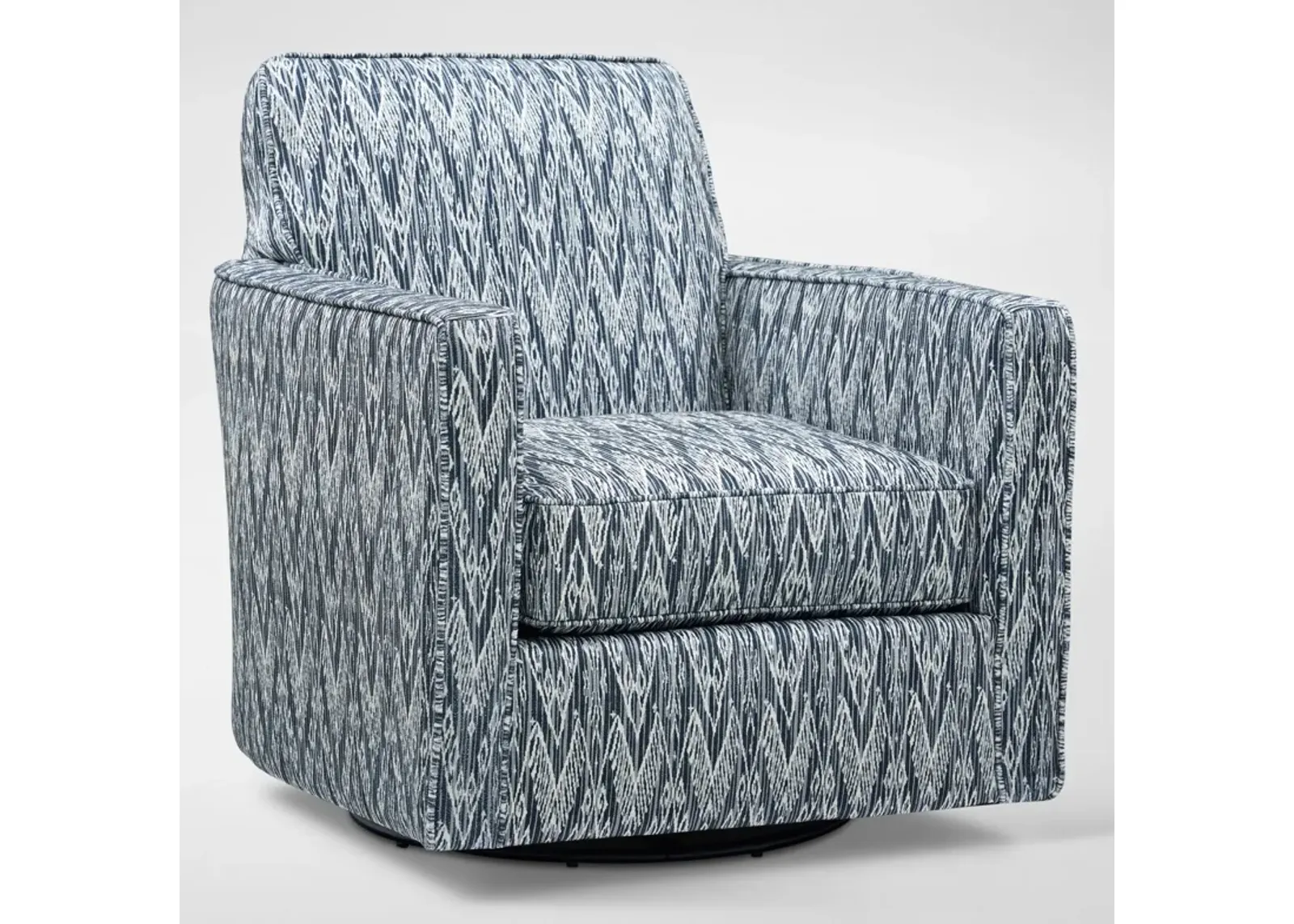 Callie Accent Swivel Chair - Navy