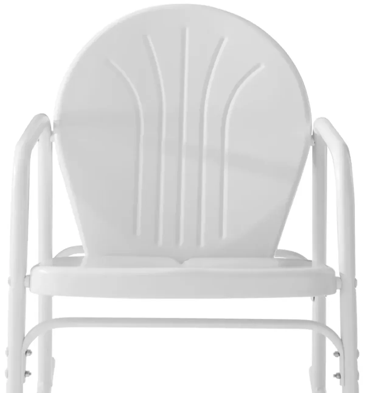 Kona Set of 2 Outdoor Rocking Chairs and Side Table - White