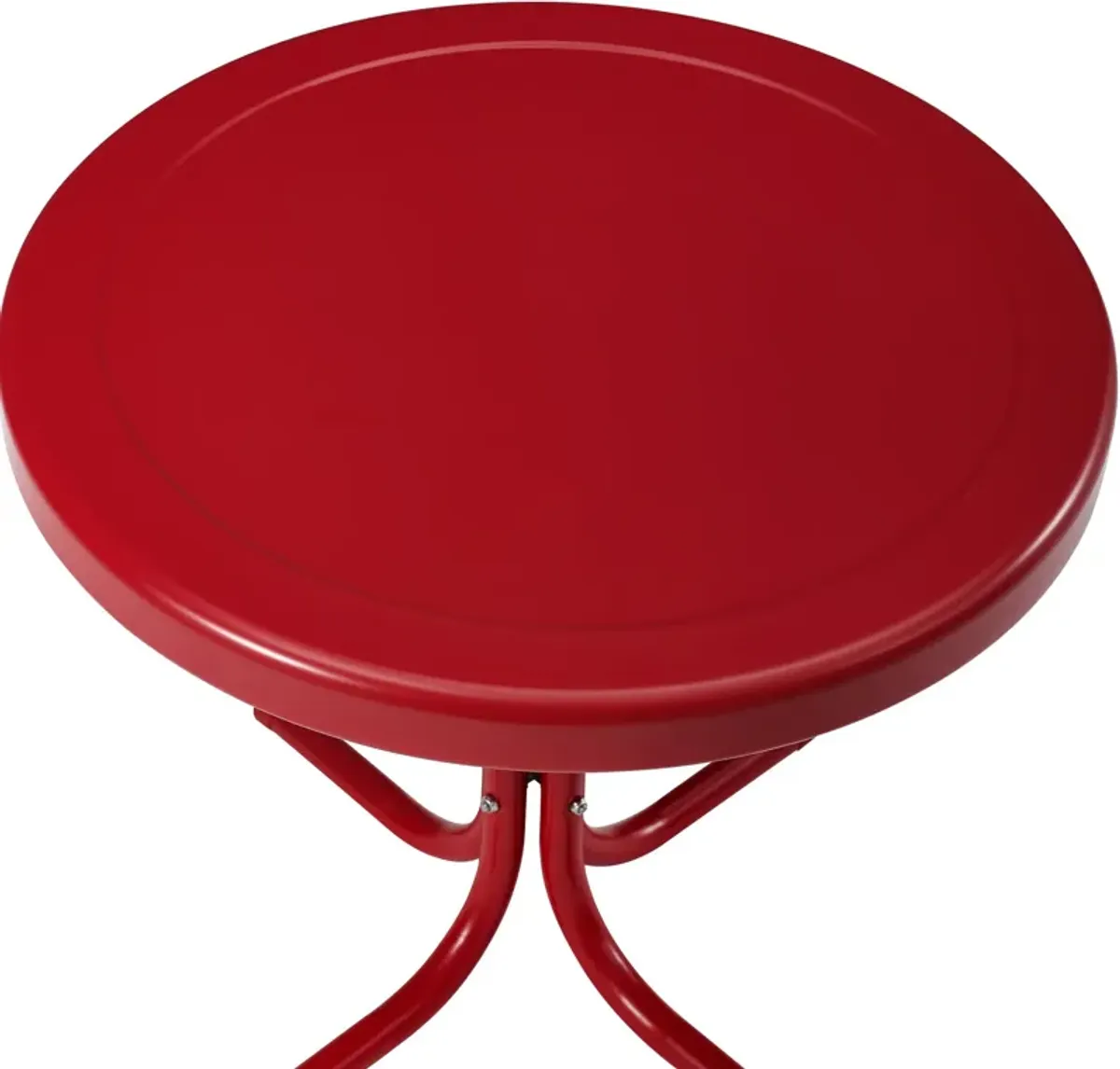 Foster Set of 2 Outdoor Chairs and Side Table - Red