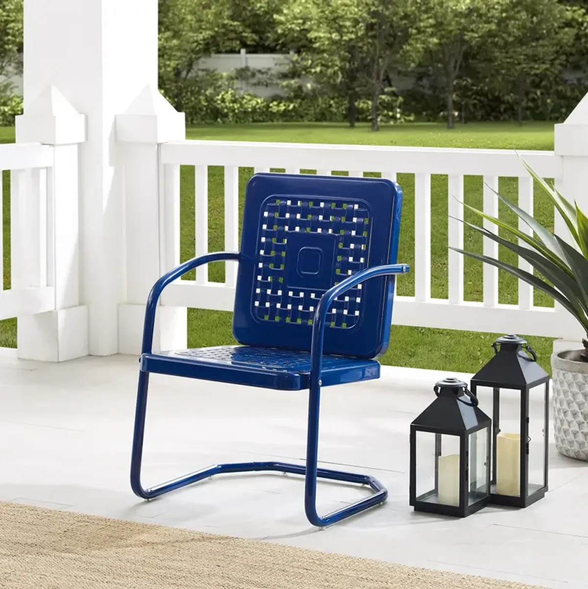 Foster Set of 2 Outdoor Chairs - Navy