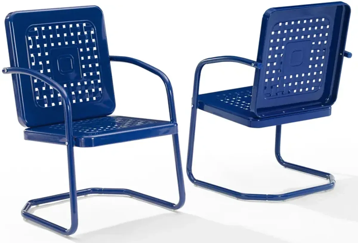 Foster Set of 2 Outdoor Chairs - Navy