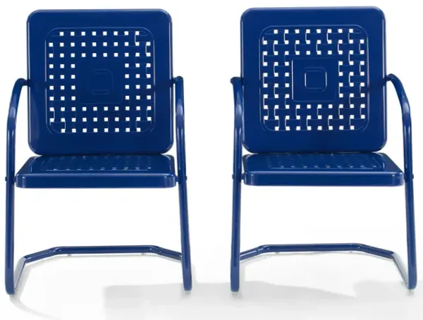 Foster Set of 2 Outdoor Chairs - Navy