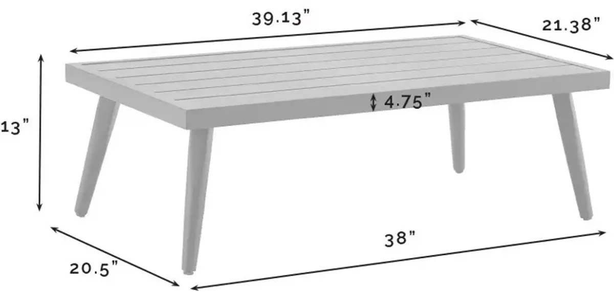 Morehead Outdoor Loveseat and Coffee Table Set