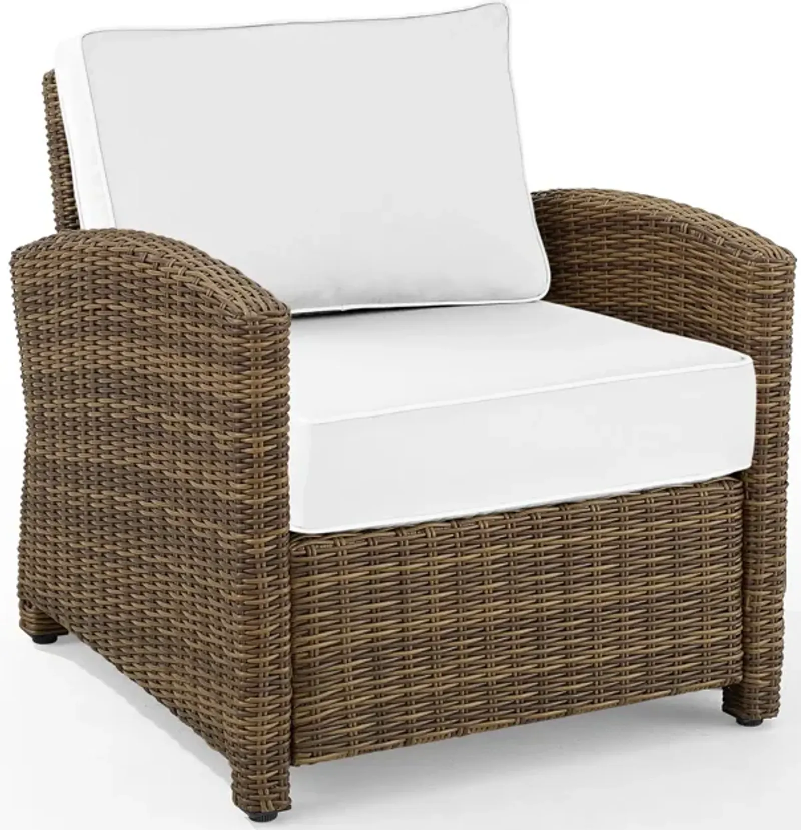 Destin Outdoor Chair - White/Brown