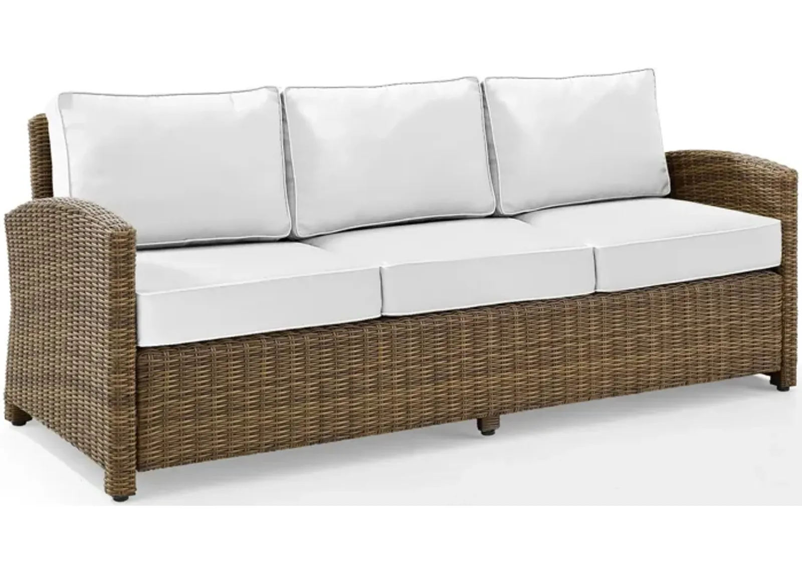 Destin Outdoor Sofa - White/Brown