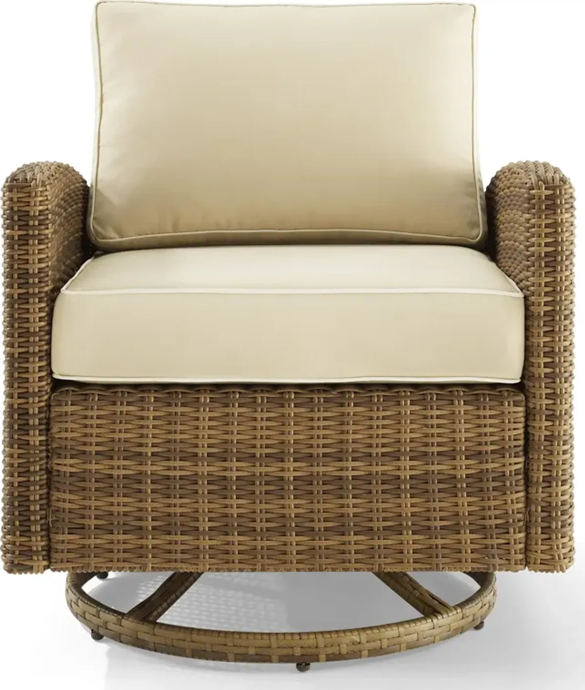 Destin Outdoor Swivel Rocker - Sand/Brown