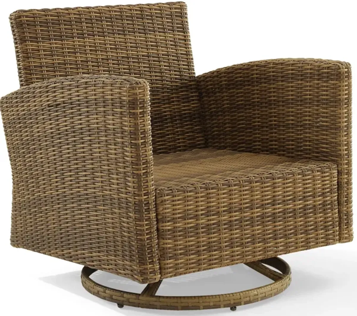 Destin Outdoor Swivel Rocker - Sangria/Brown