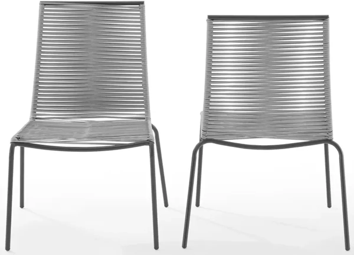 Estero Set of 2 Outdoor Stackable Chairs