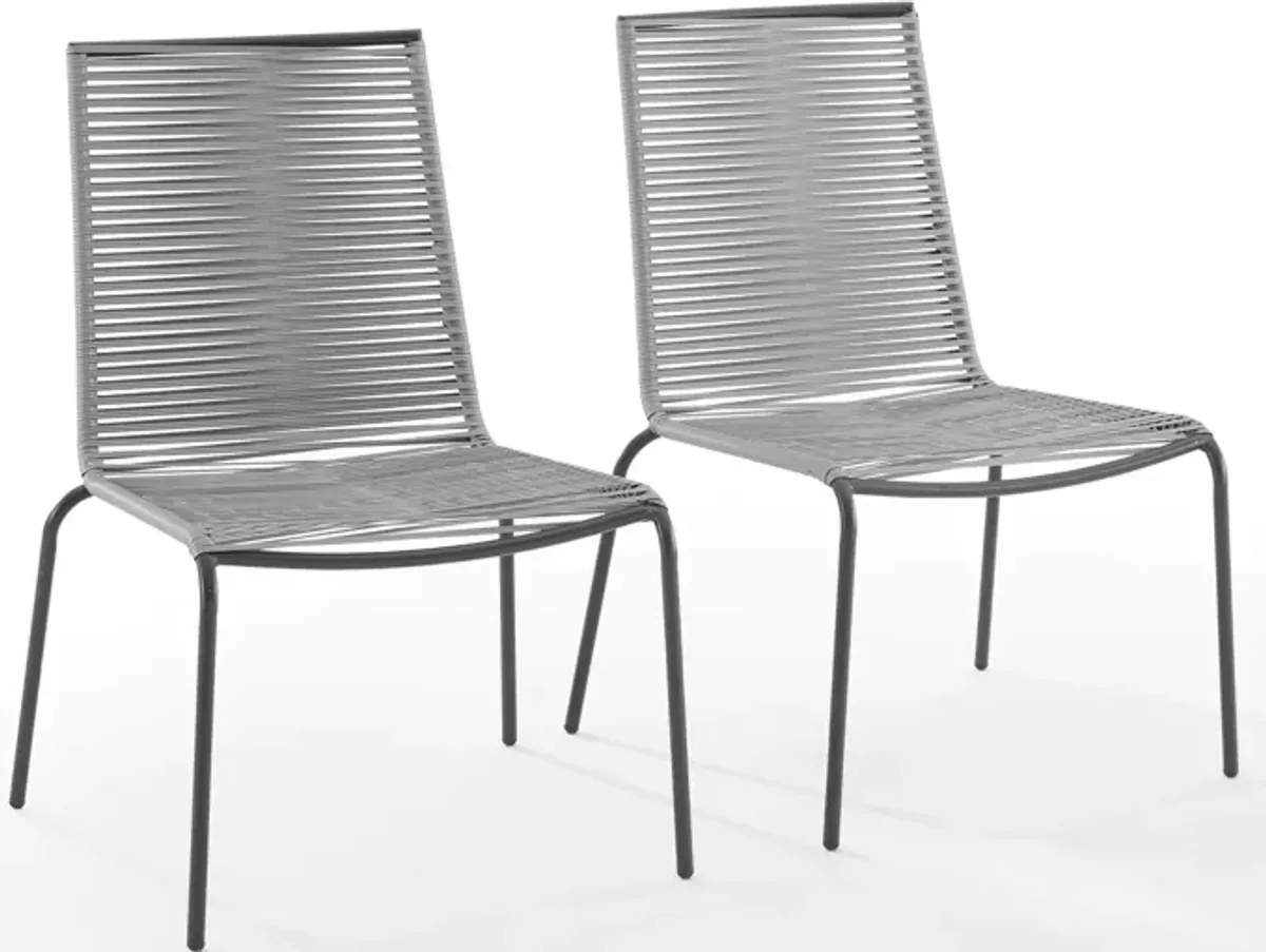 Estero Set of 2 Outdoor Stackable Chairs