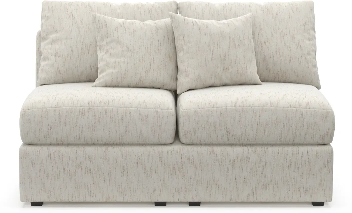 Nest Hybrid Comfort Armless Loveseat - P.T. Cream