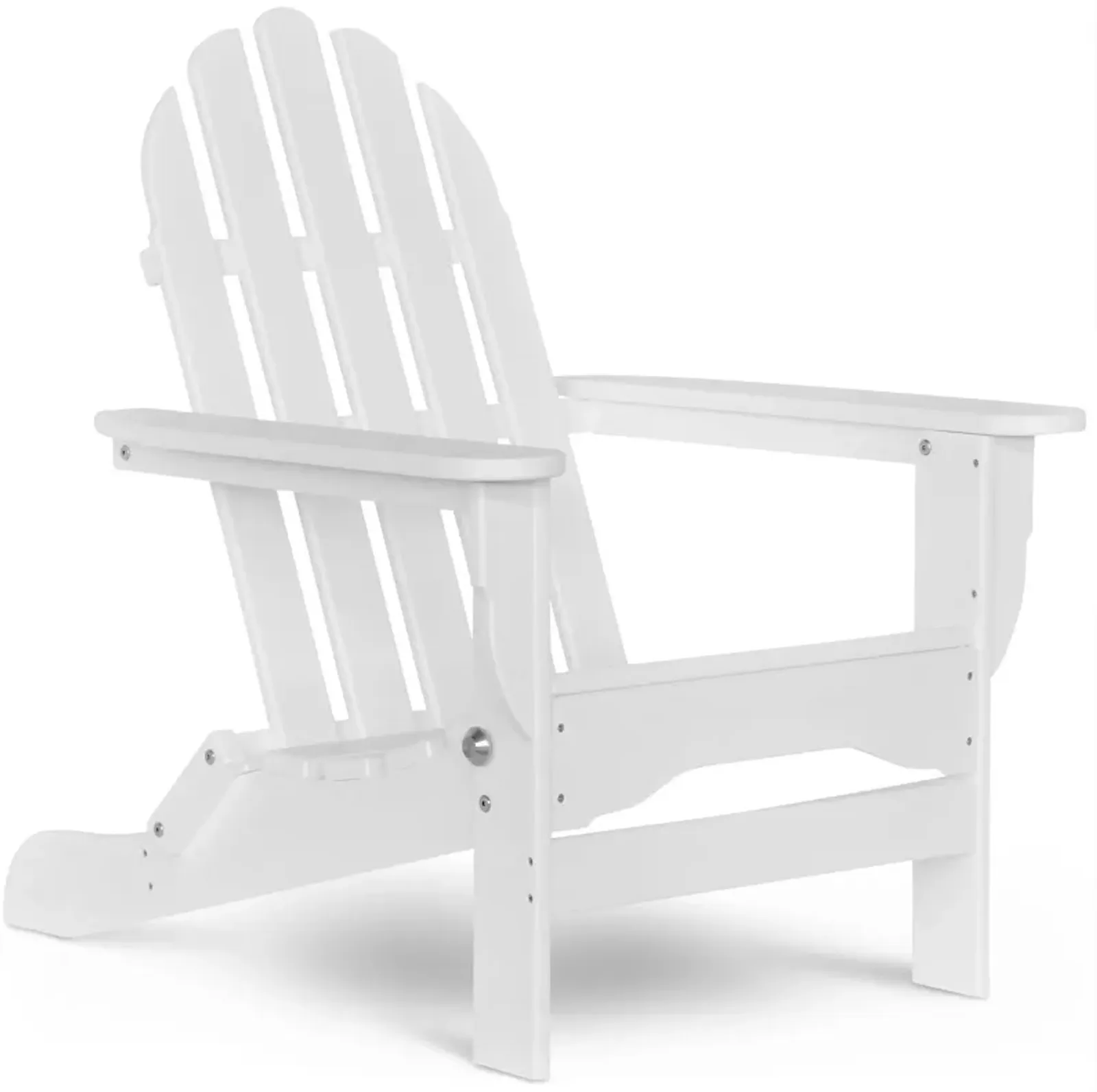 Raleigh Outdoor Folding Adirondack Chair - White