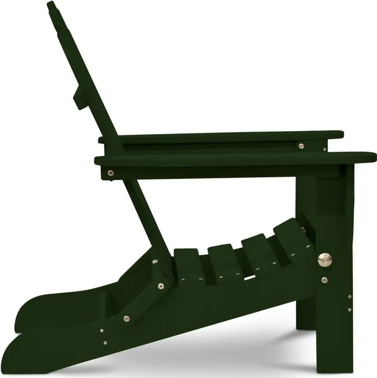 Raleigh Outdoor Folding Adirondack Chair - Forest Green