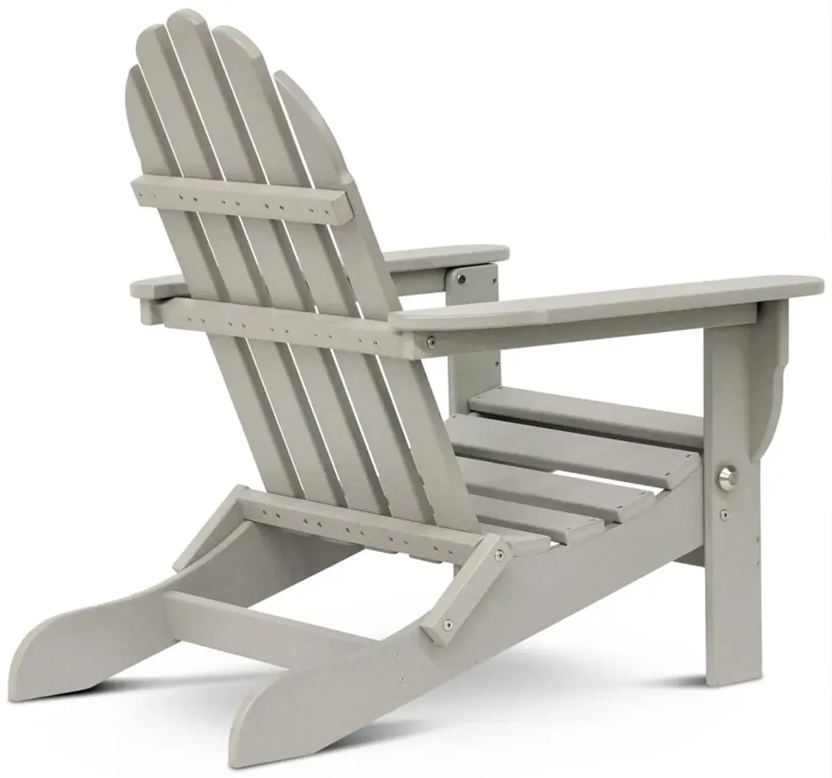 Raleigh Outdoor Folding Adirondack Chair - Gray