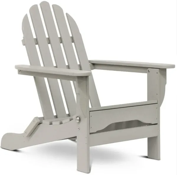 Raleigh Outdoor Folding Adirondack Chair - Gray
