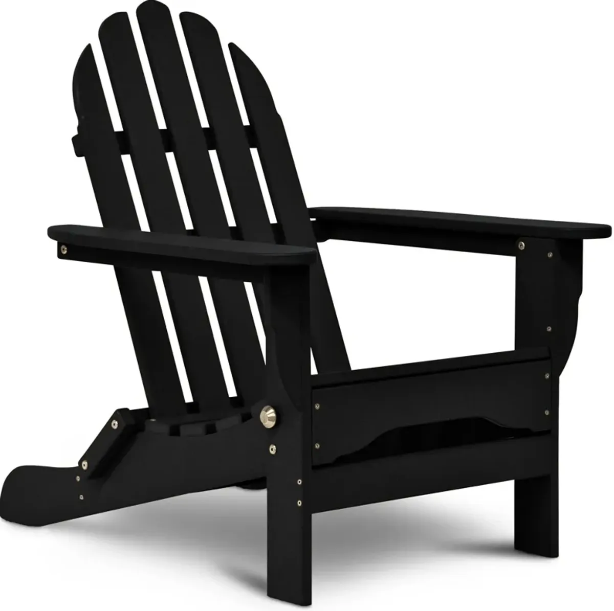 Raleigh Outdoor Folding Adirondack Chair - Black