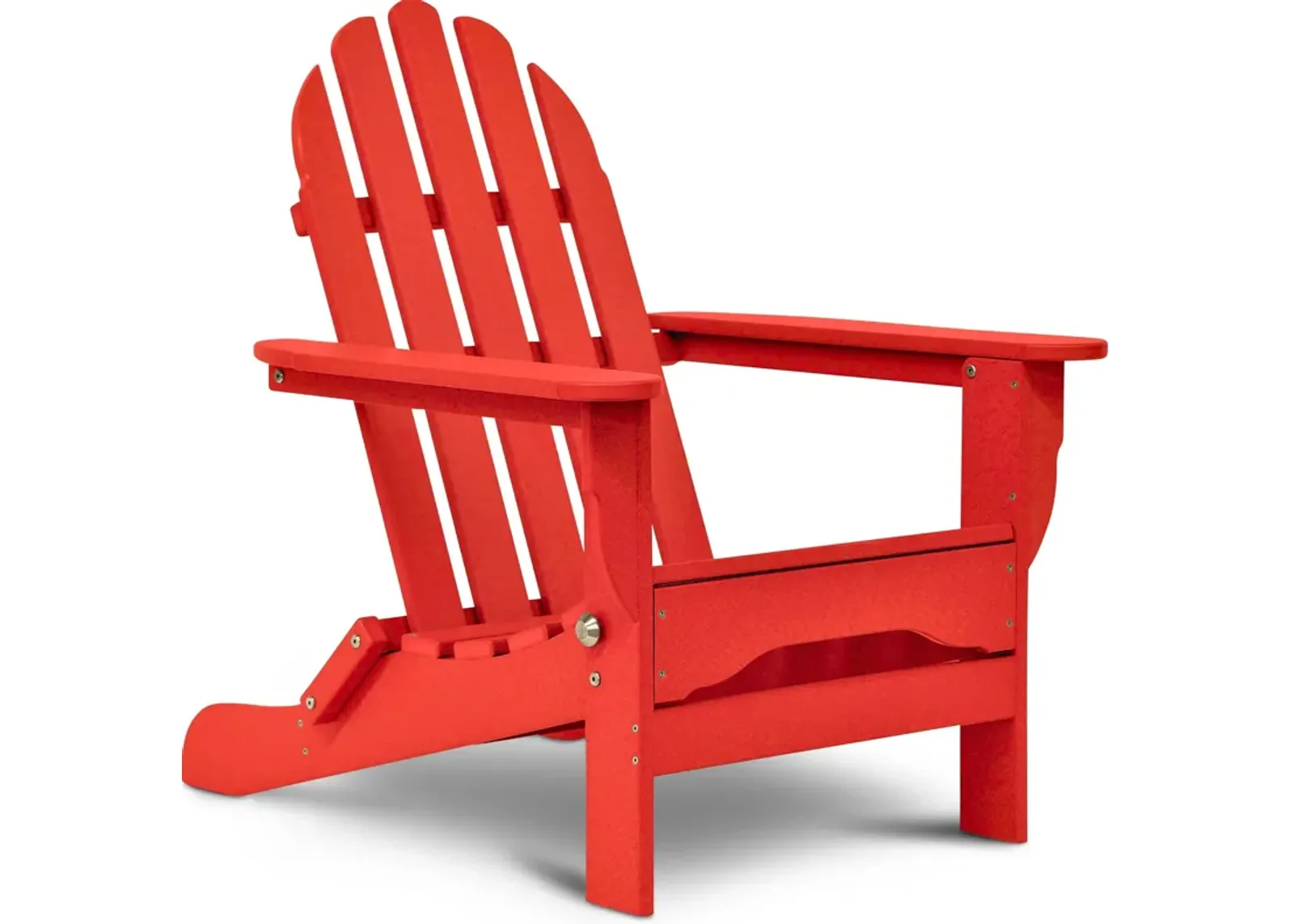 Raleigh Outdoor Folding Adirondack Chair - Red