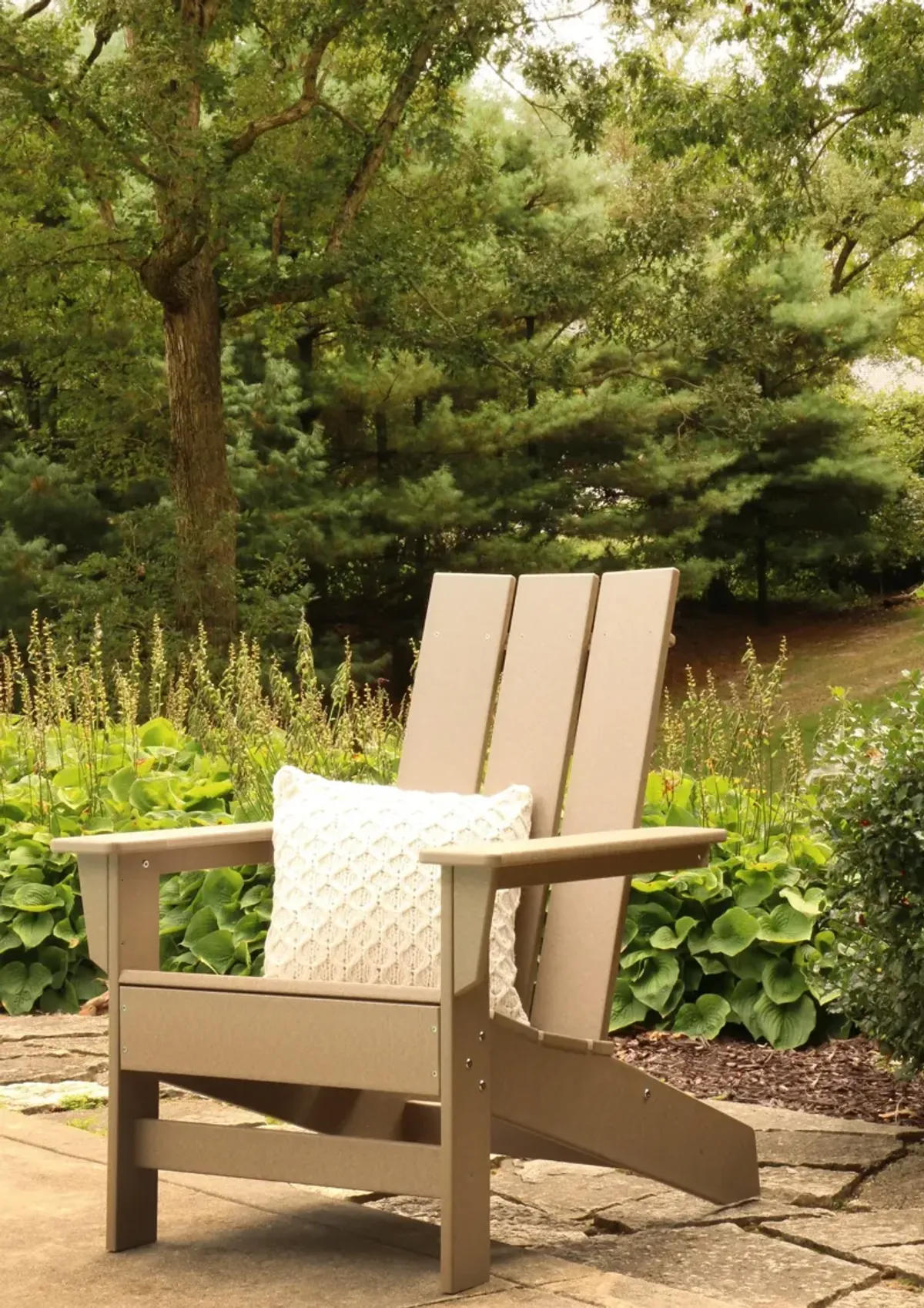 Solstice Outdoor Adirondack Chair - White Washed