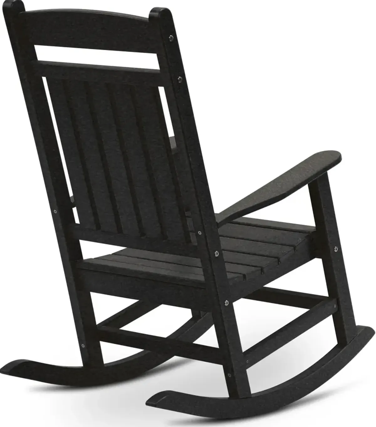 Breezey Outdoor Adirondack Rocking Chair - Black