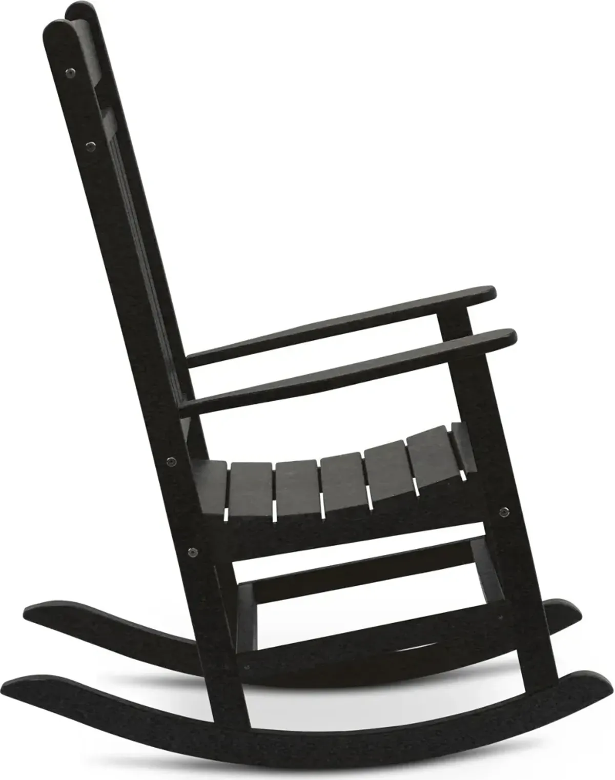 Breezey Outdoor Adirondack Rocking Chair - Black