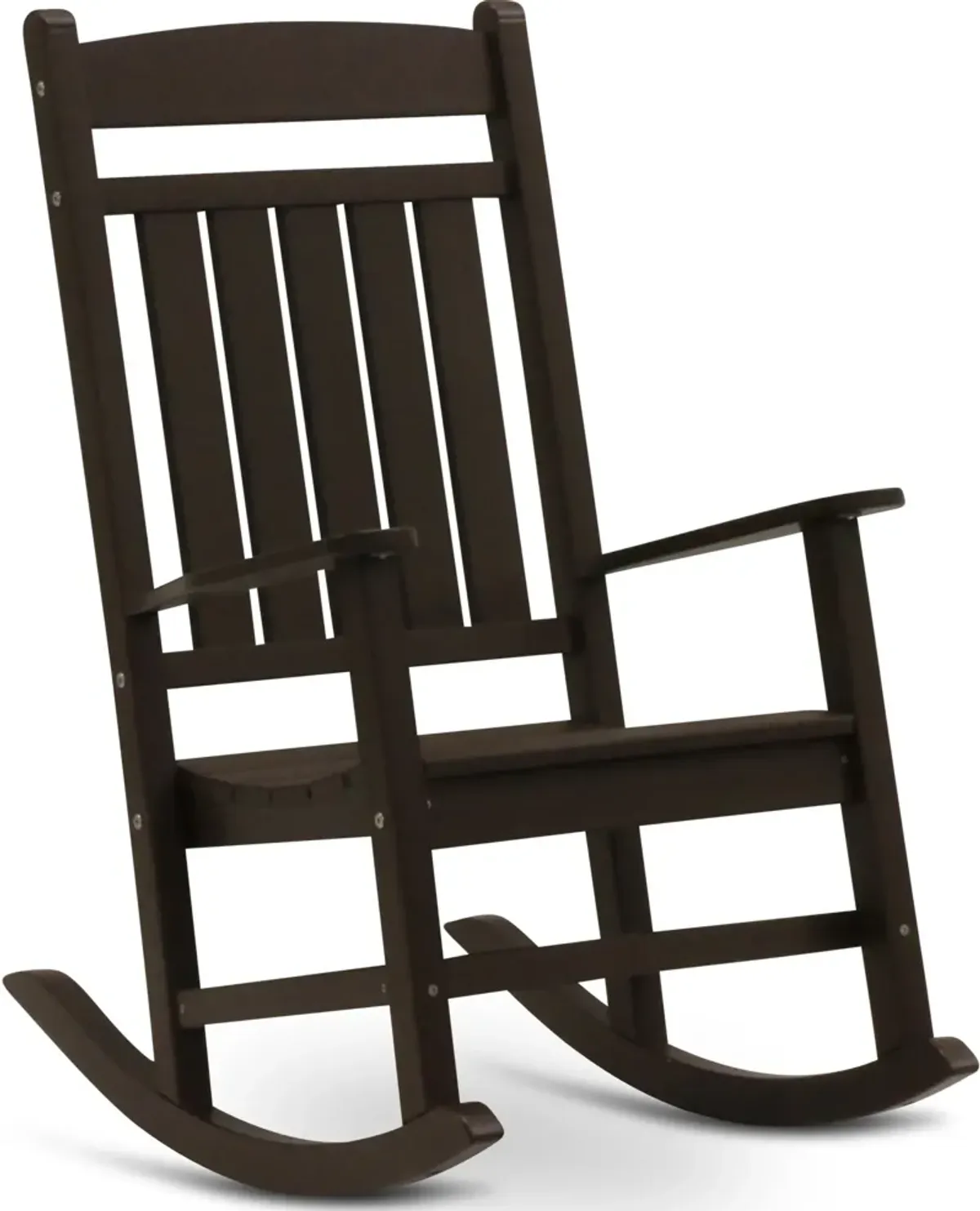 Breezey Outdoor Adirondack Rocking Chair - Chocolate