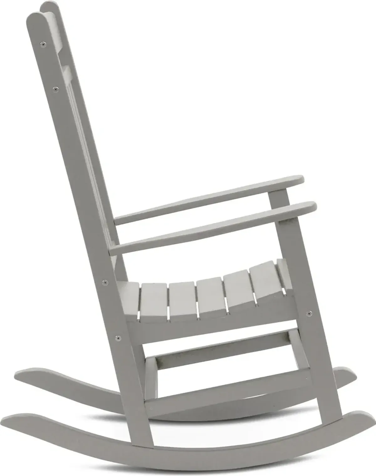 Breezey Outdoor Adirondack Rocking Chair - Gray