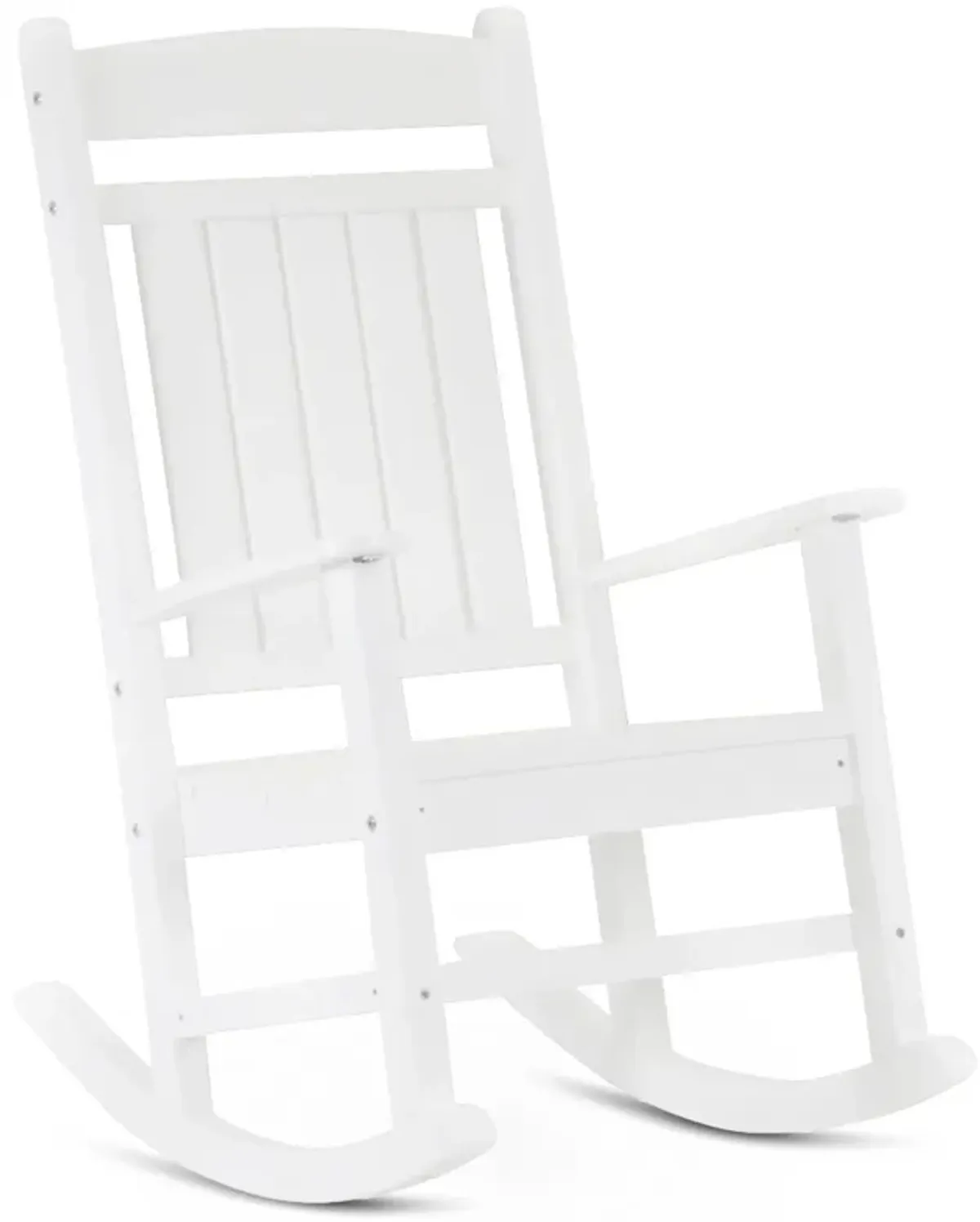 Breezey Outdoor Adirondack Rocking Chair - White