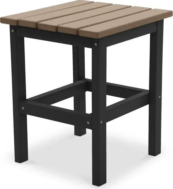 Avail Outdoor Side Table - Black/Wood