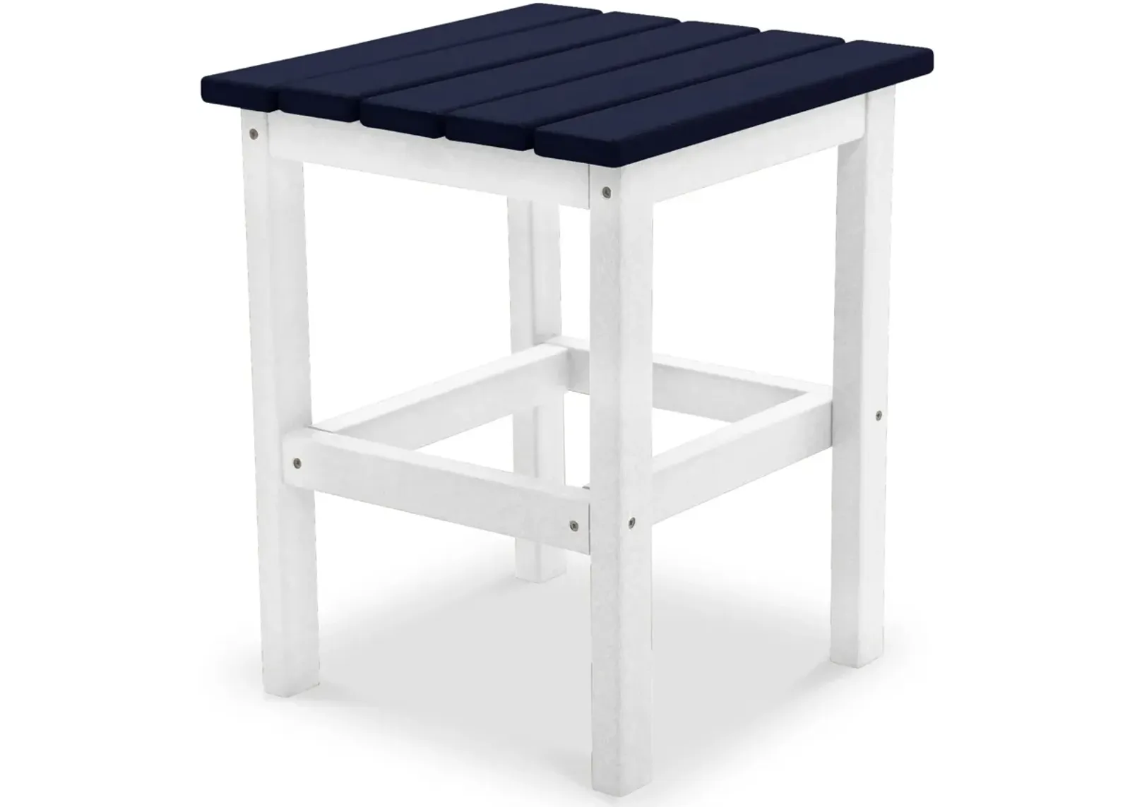 Avail Outdoor Side Table - White/Navy