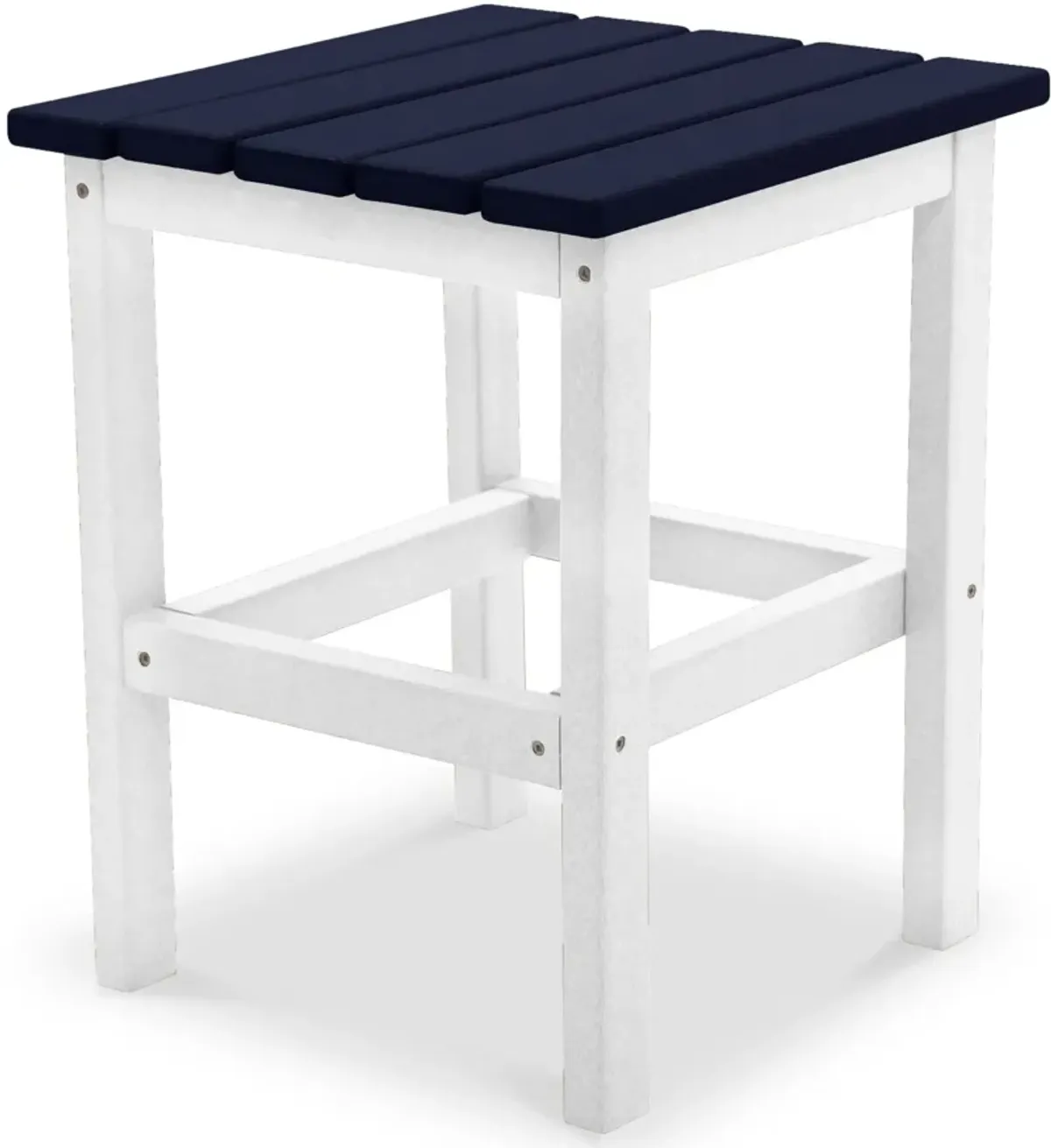 Avail Outdoor Side Table - White/Navy