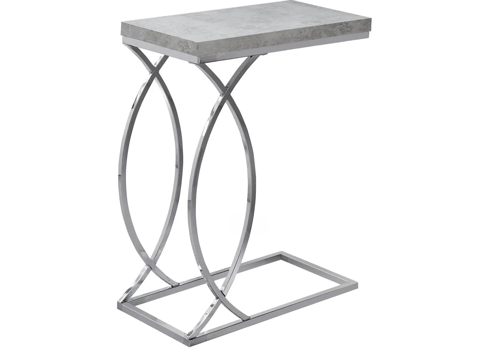 Freda C-Table - Gray/Chrome