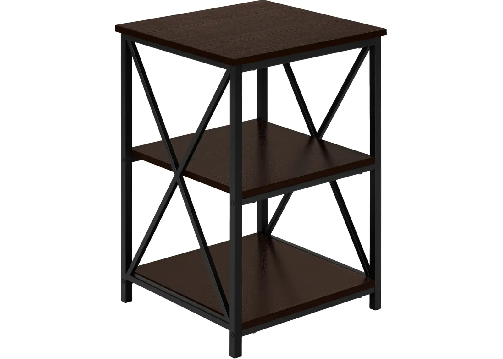 Erma End Table - Brown/Black