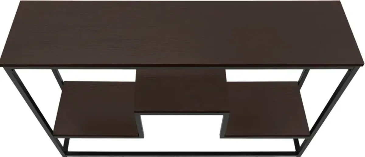 Etta Console Table - Brown/Black