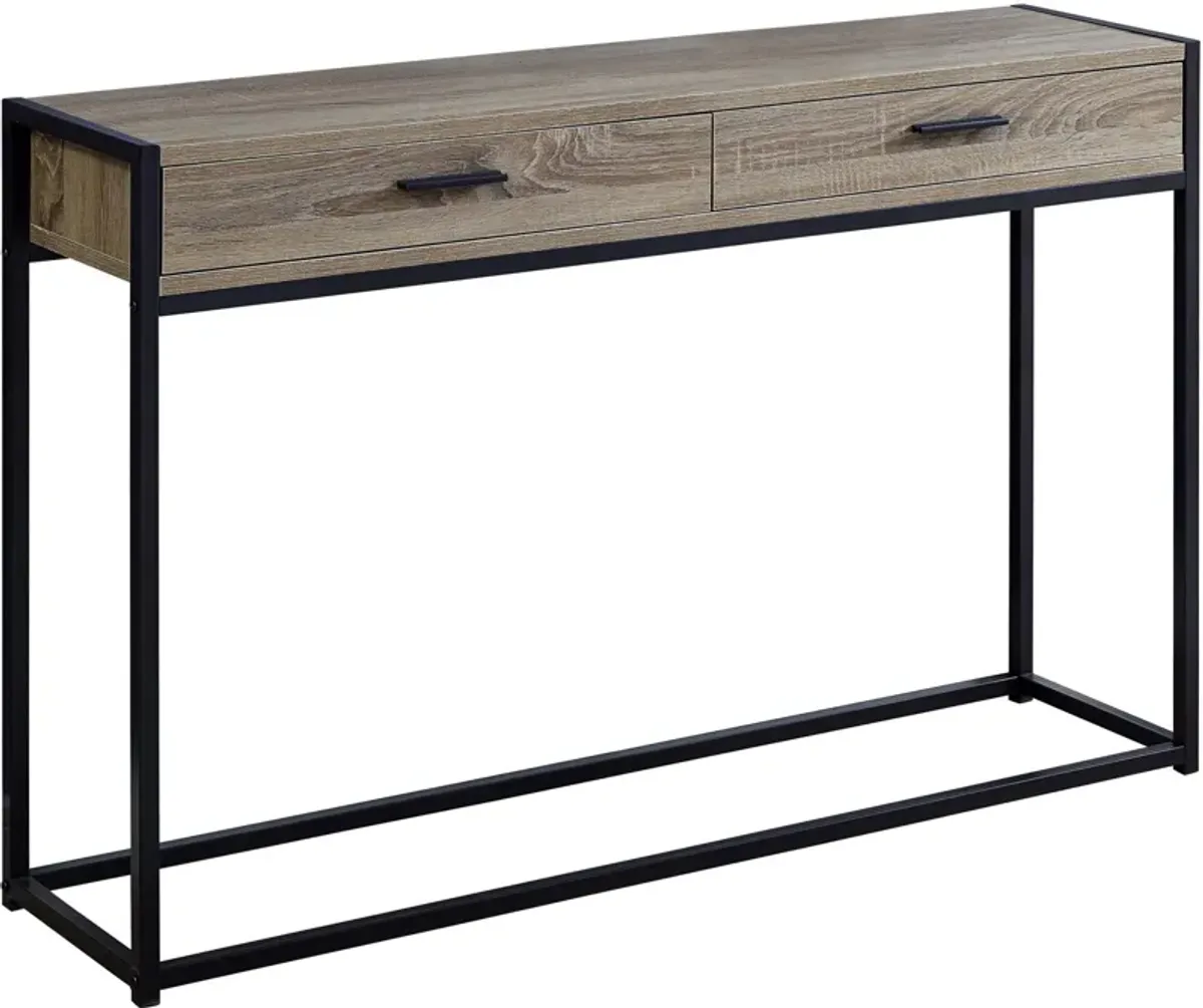 Pete Console Table - Brown/Black