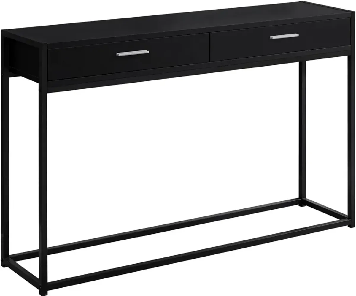 Pete Console Table - Black/Black