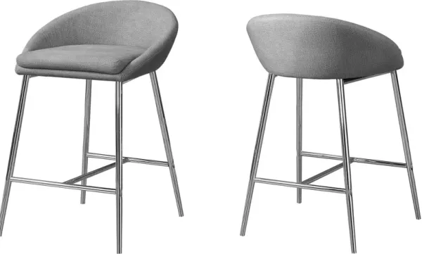 Horace Set of 2 Counter-Height Stools - Gray