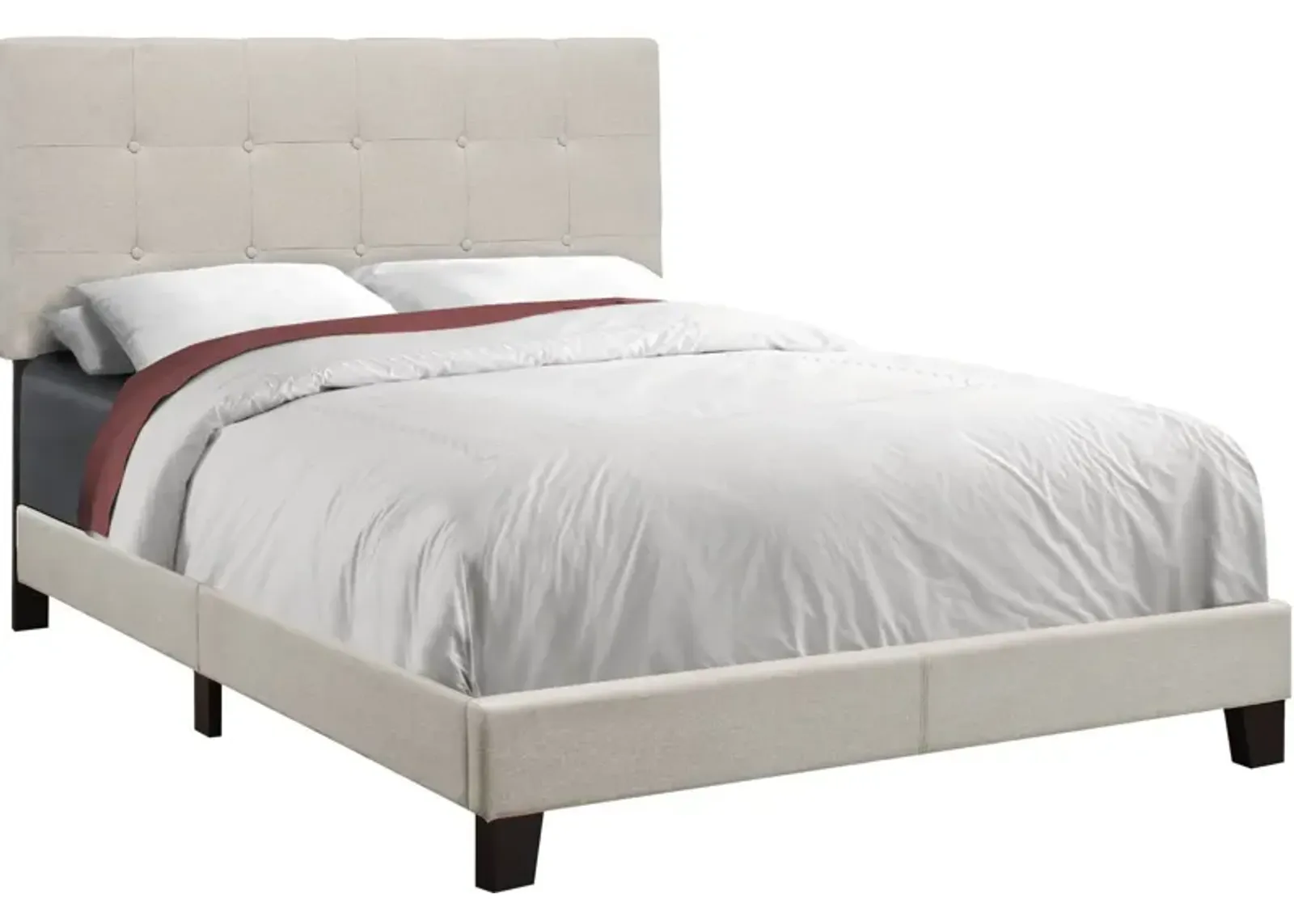 Luella Full Upholstered Bed - Beige