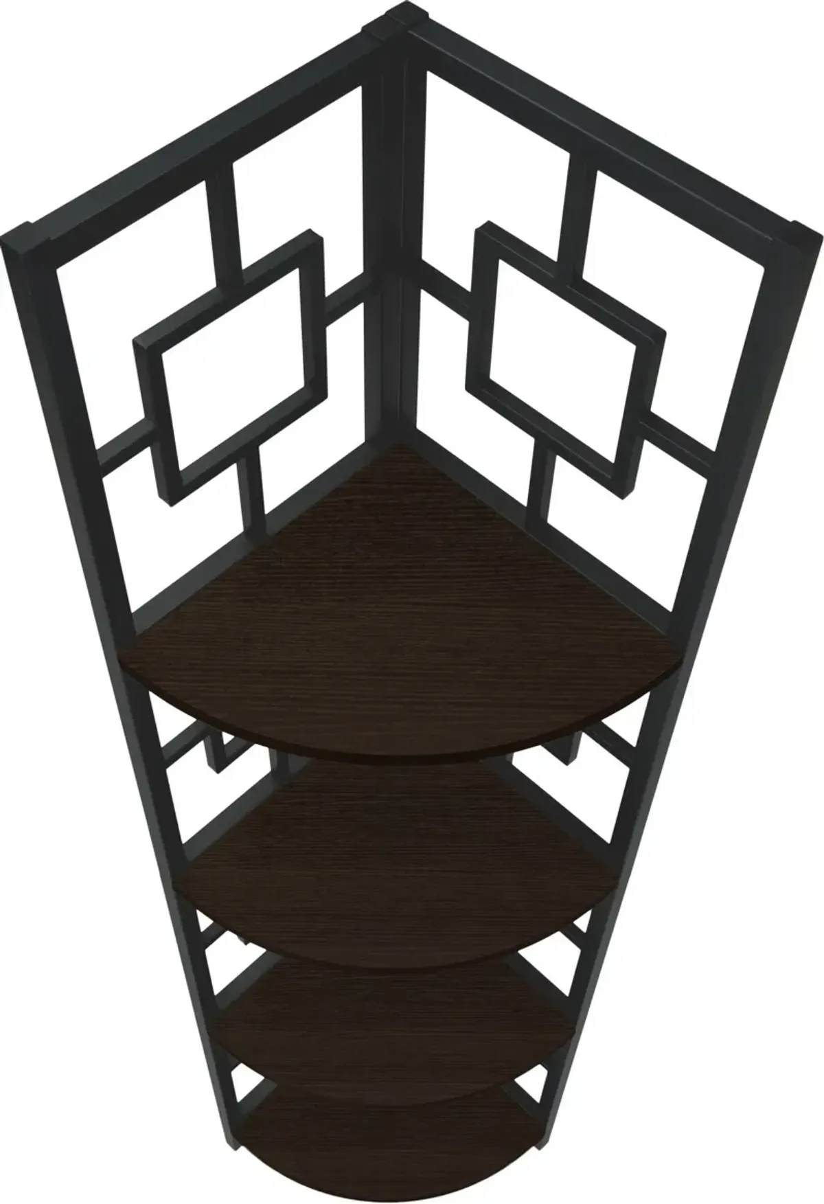 Jimmie Corner Etagere - Dark Brown