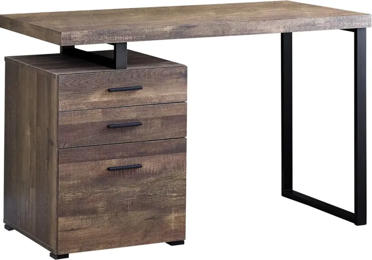 Juanita Desk - Dark Brown/Black