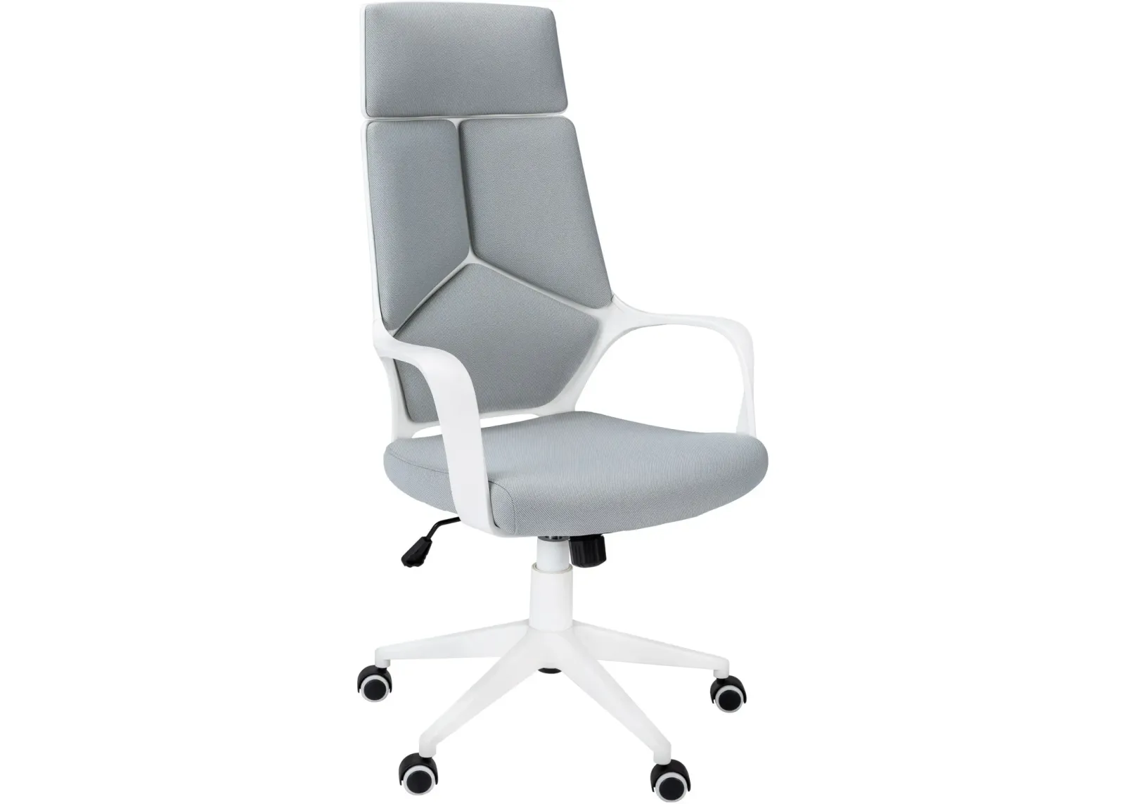 Inez Adjustable Swivel Desk Chair - White/Gray