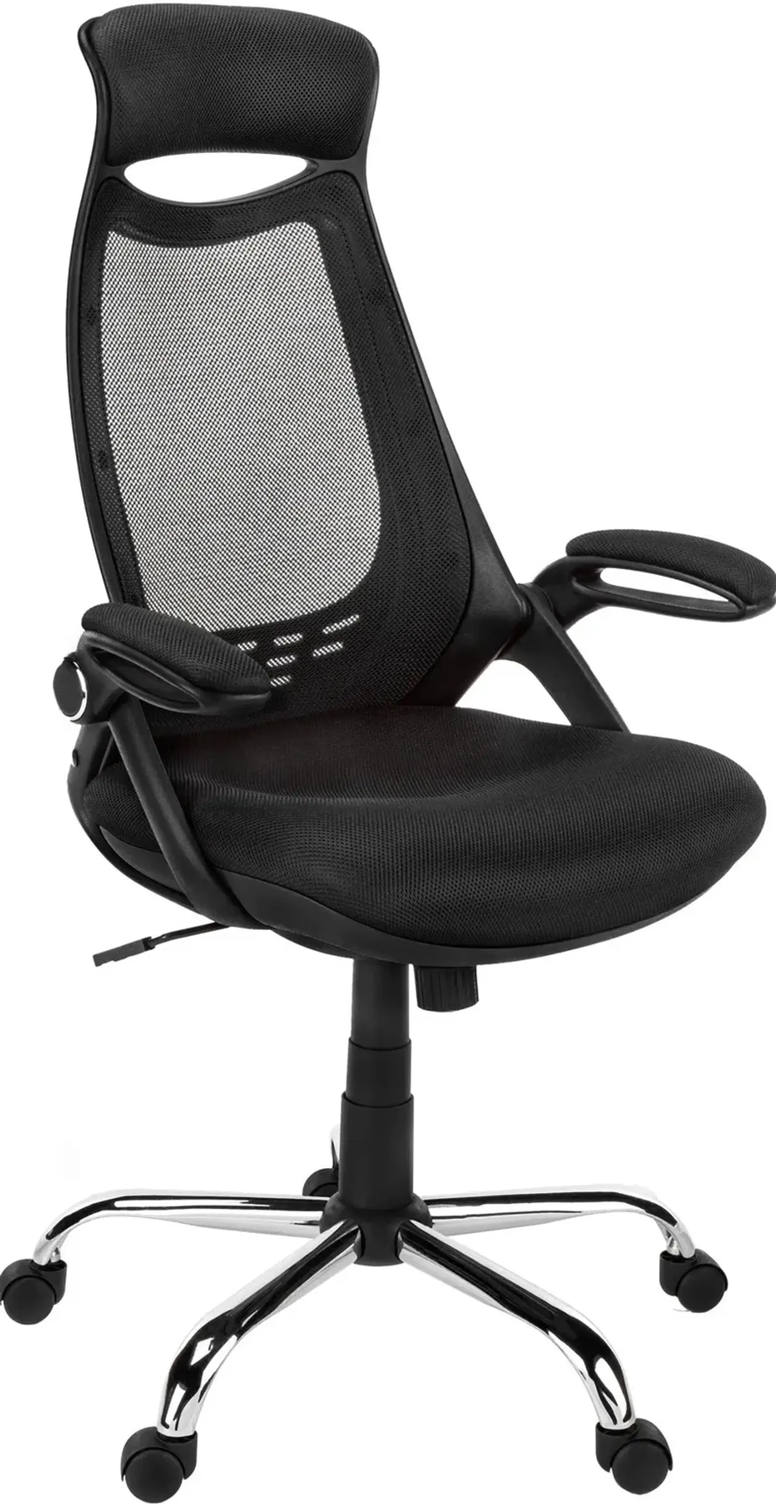 Alta Adjustable Swivel Desk Chair - Black/Black