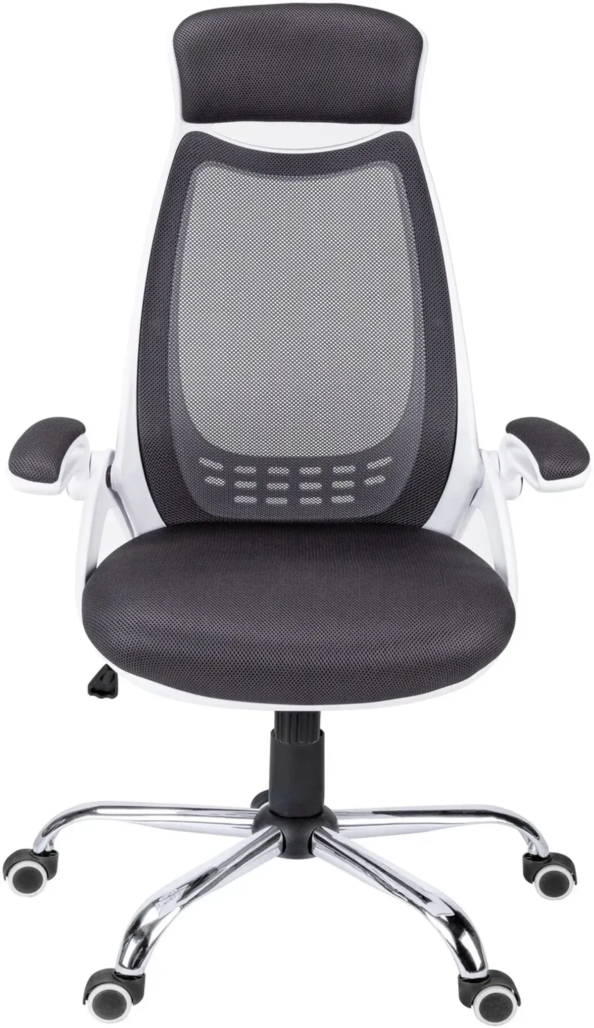 Alta Adjustable Swivel Desk Chair - White/Gray